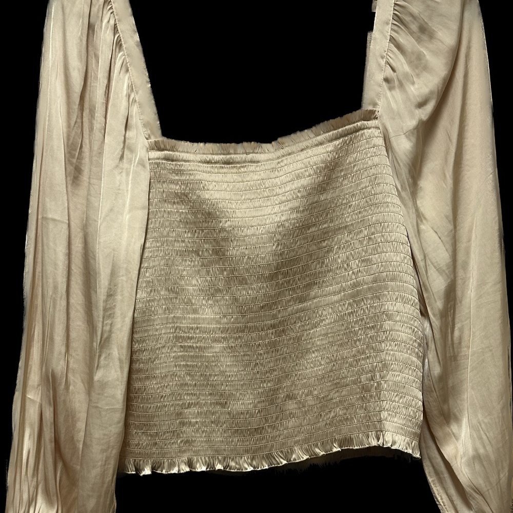 J Crew Smocked Top